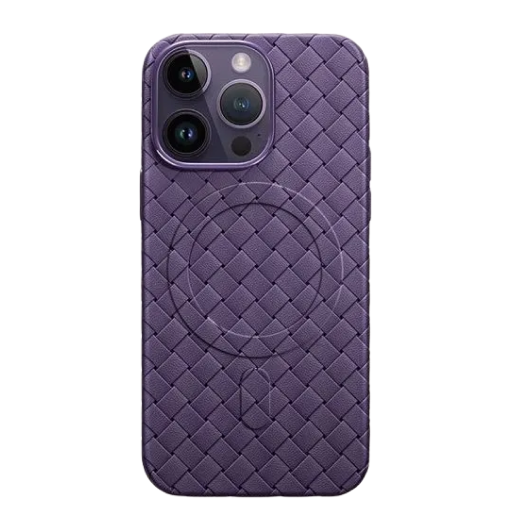 Чехол Woven Twist MagSafe Case для iPhone 14 Pro,фиолетовый