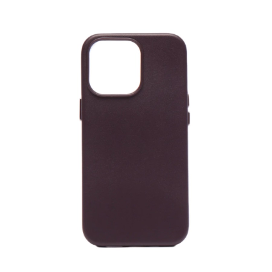 Чехол Orig Leather Case MagSafe для iPhone 15, фиолетовый