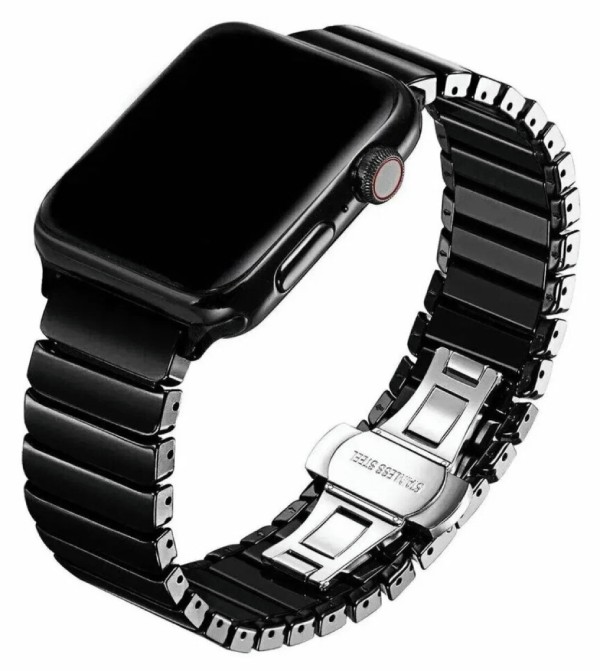 Керамический ремешок для Apple Watch 42/44/45/49 черный