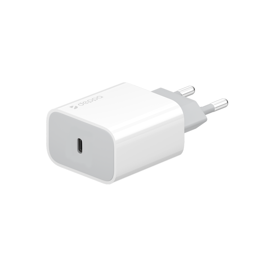 Сетевое зарядное устройство Deppa USB-C, Power Delivery, 30W, белый