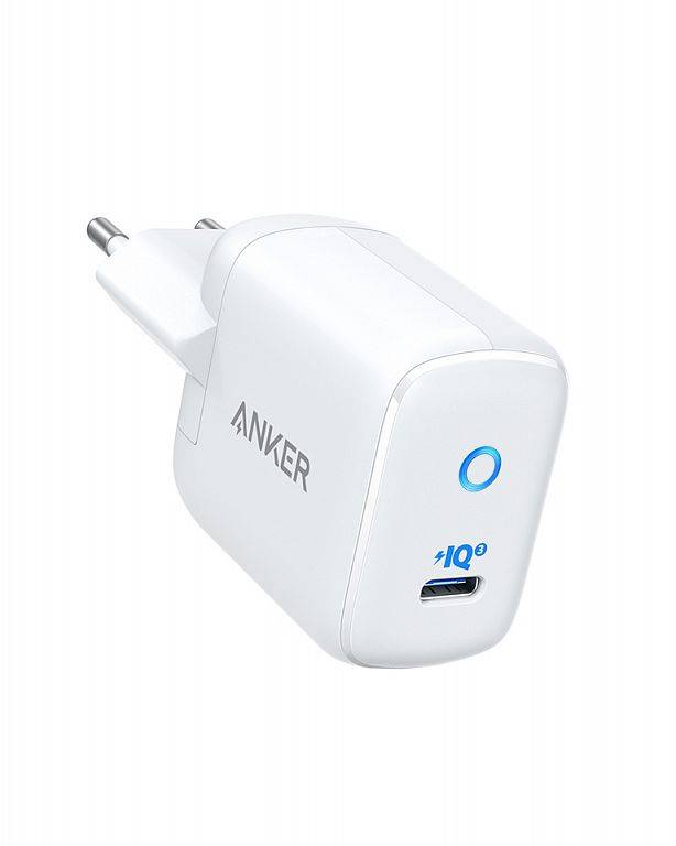 Сетевое зарядное устройство Anker PowerPort III mini USB-C, 30W, белый