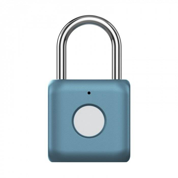 Умный навесной замок биометрический Xiaomi Uodi Smart Fingerprint Lock Padlock, Blue
