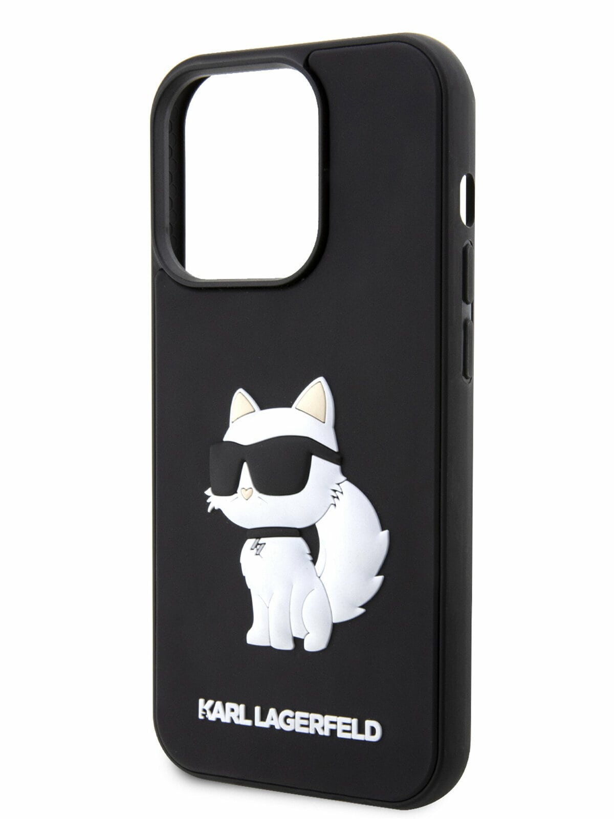Чехол Lagerfeld для iPhone 15 3D Rubber NFT Karl & Choupette Hard , черный