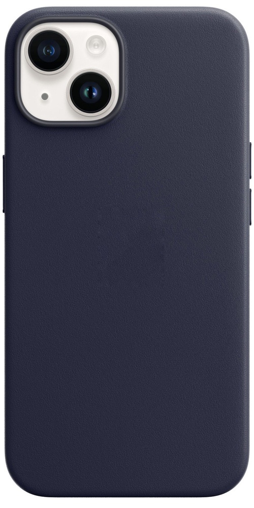 Чехол Orig Leather Case MagSafe для iPhone 15, темно-синий