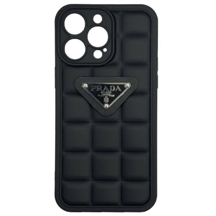 Чехол защитный "Prada" для iPhone 14 Pro, черный