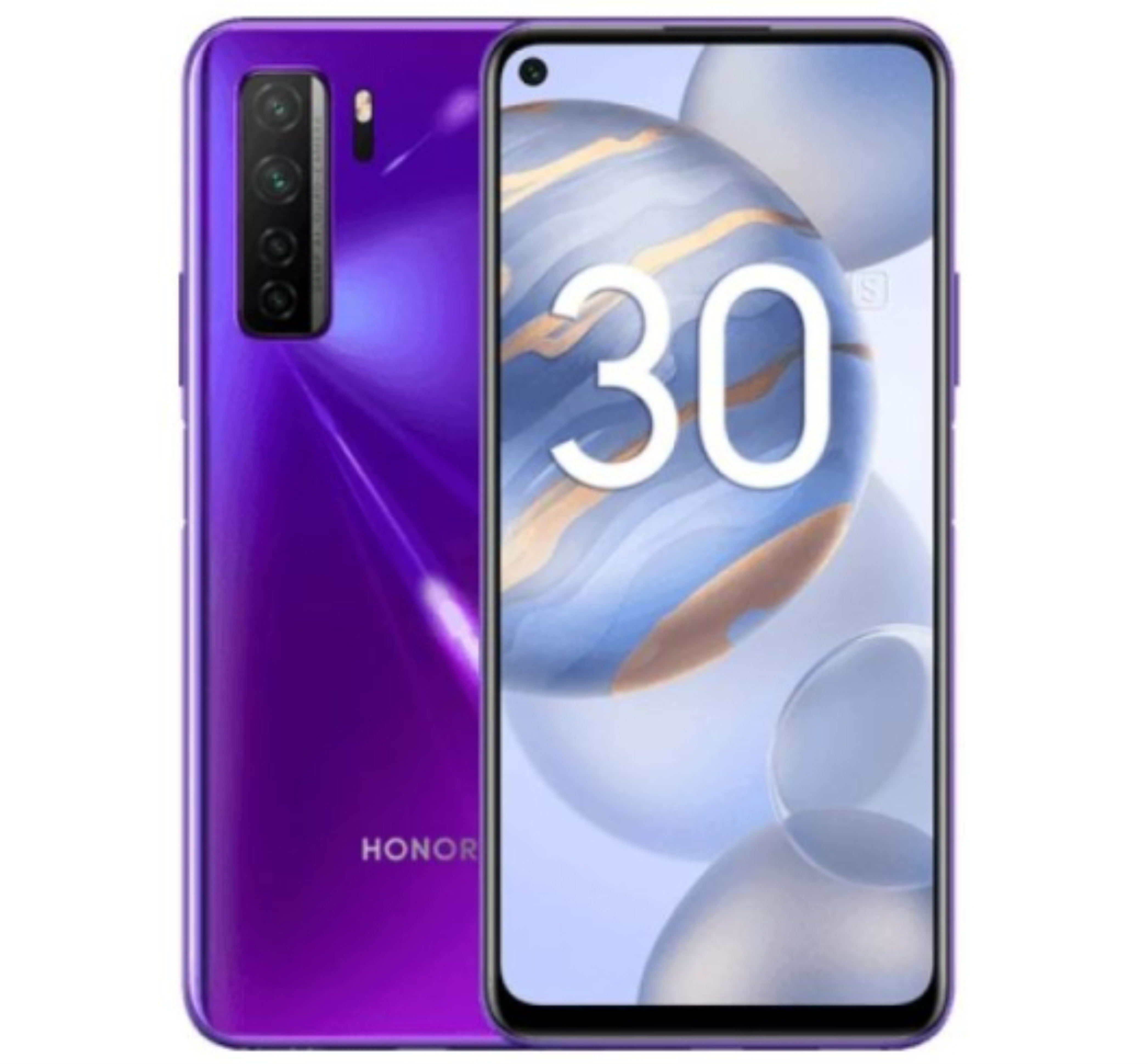 Смартфон Huawei Honor 30s 6/128Gb Неоновый фиолетовый