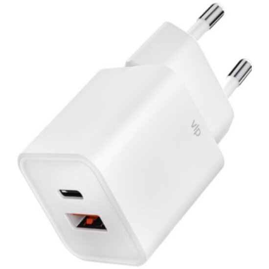 Сетевое зарядное устройство «vlp» G-Charge G-Charge 30W USB-C+USB-A, PD, QC, белый