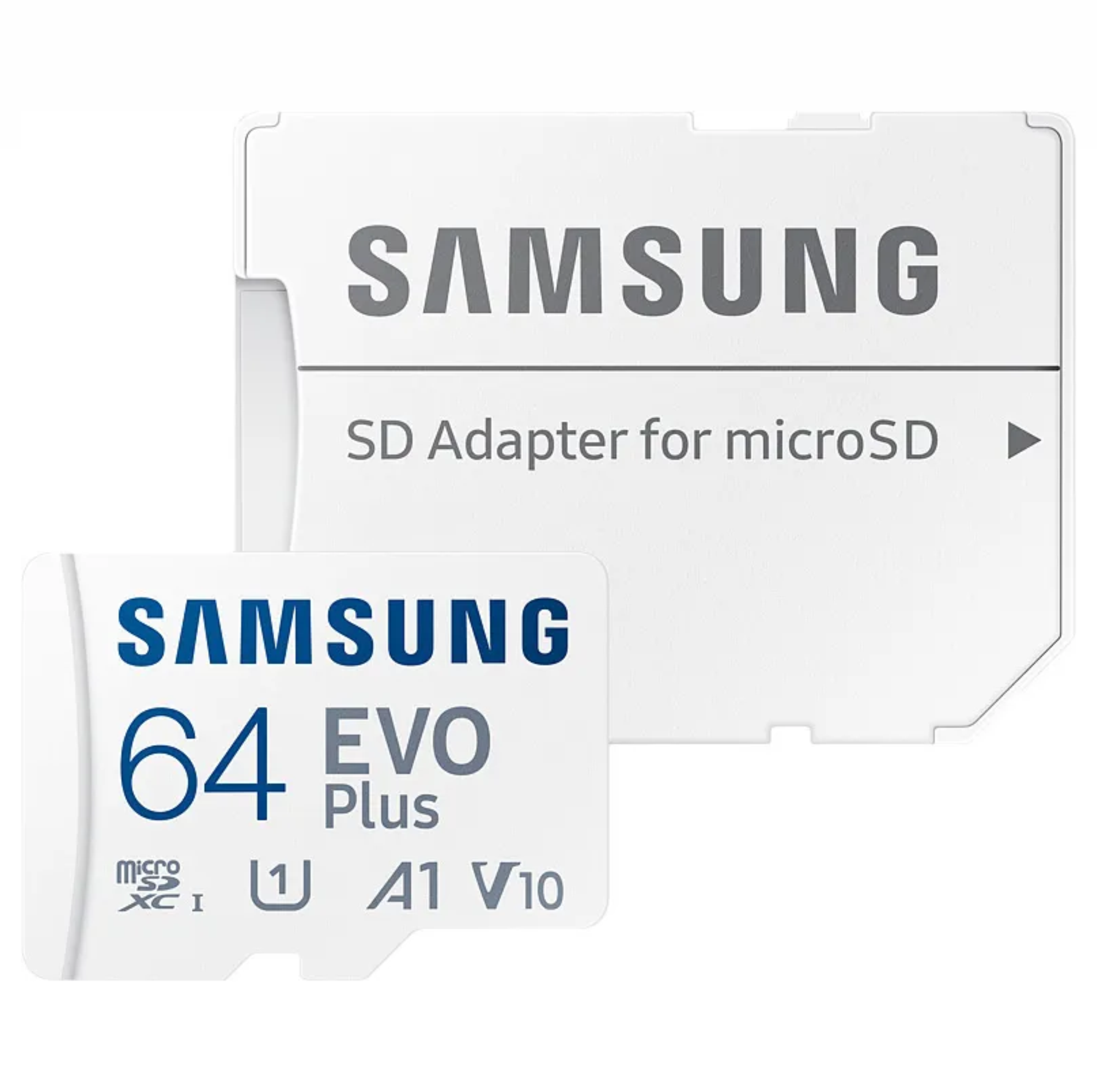 Карта памяти microSDXC UHS-I Samsung EVO PLUS  64Gb 130Мб/с Class 10 с переходником SD MB-MC64KA