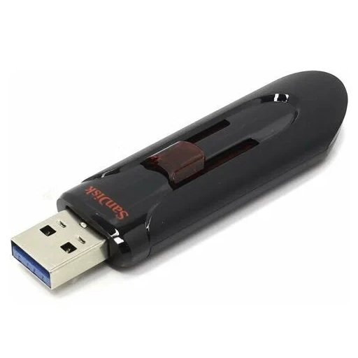 Флеш-накопитель USB 3.0 SanDisk 128GB Cruzer Glide чёрный