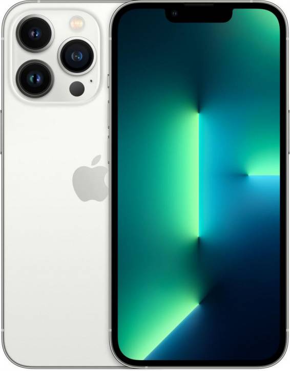 Смартфон Apple iPhone 13 Pro Max 128Gb Silver - витринный образец ( после ремонта в АСЦ, царапинка на экране, без коробки)