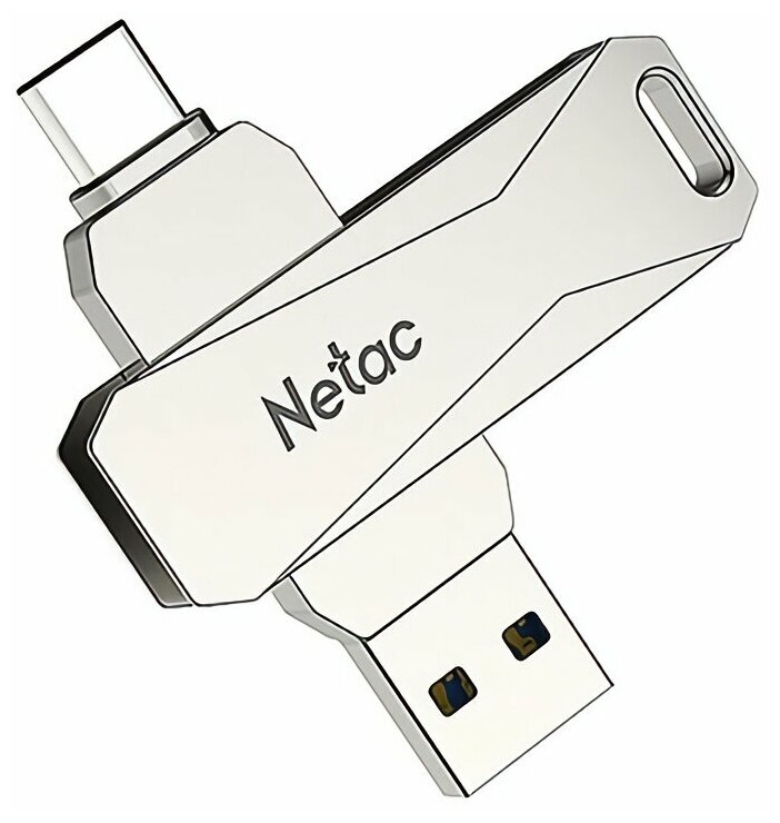 Флеш-накопитель USB Type-C 3.1 Netac 32GB U782C Dual (USBA/Type-C) белый