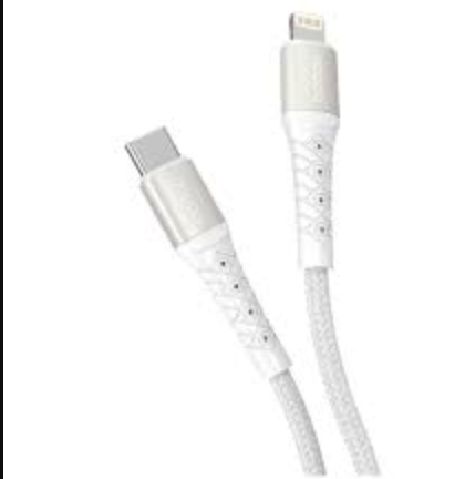 Кабель Deppa Elite USB-C - Lightning, 1м, белый