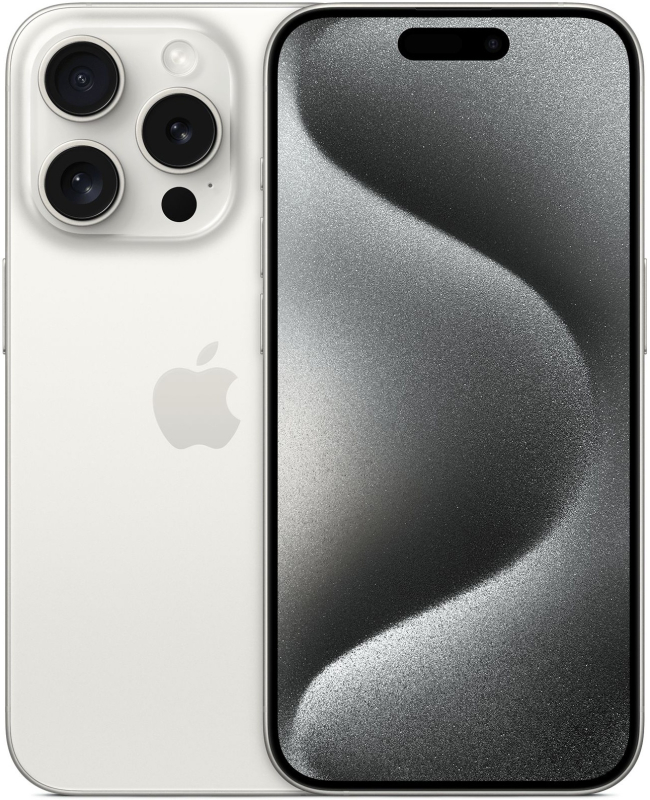 Смартфон Apple iPhone 15 Pro 128Gb White Titanium (1 sim + eSIM)