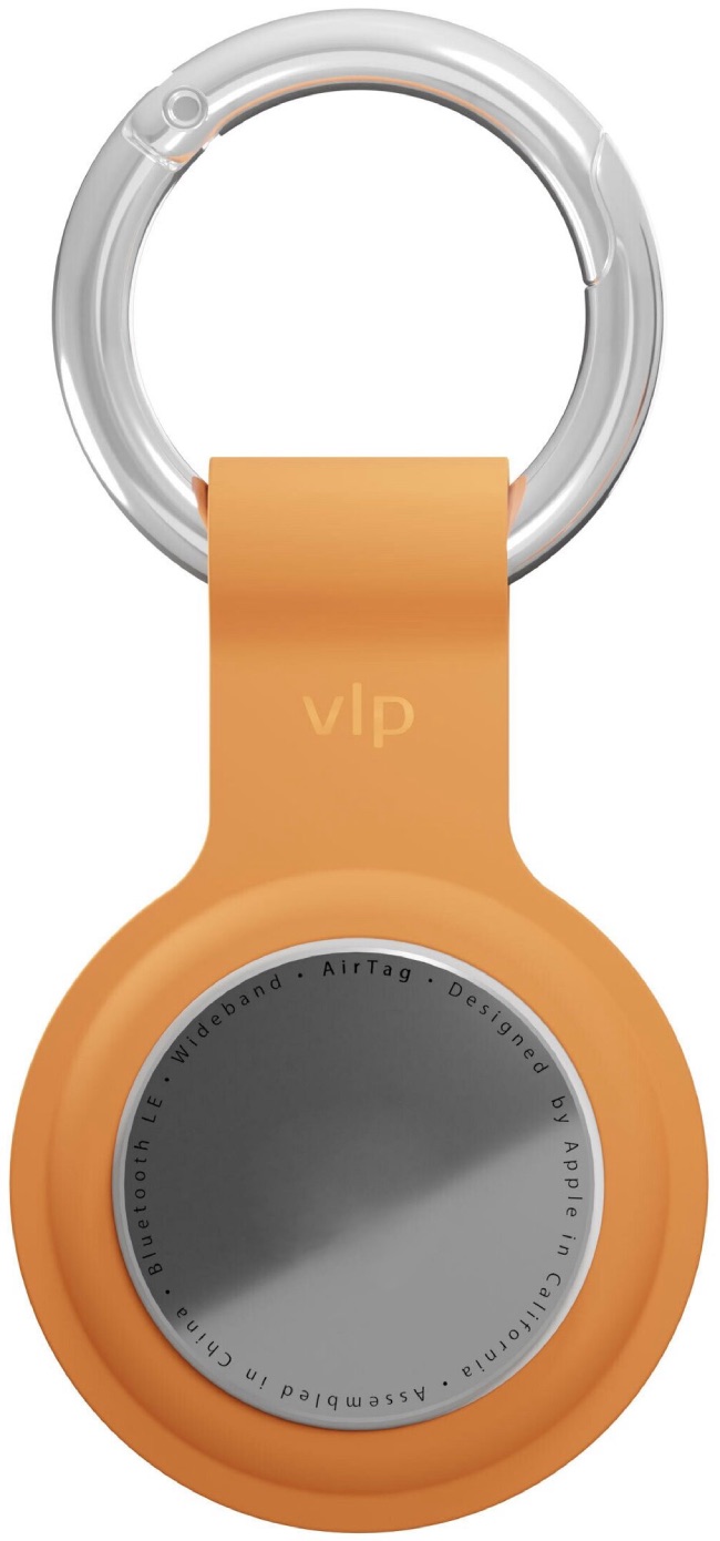 Брелок "vlp" для AirTag с кольцом для ключей, оранжевый