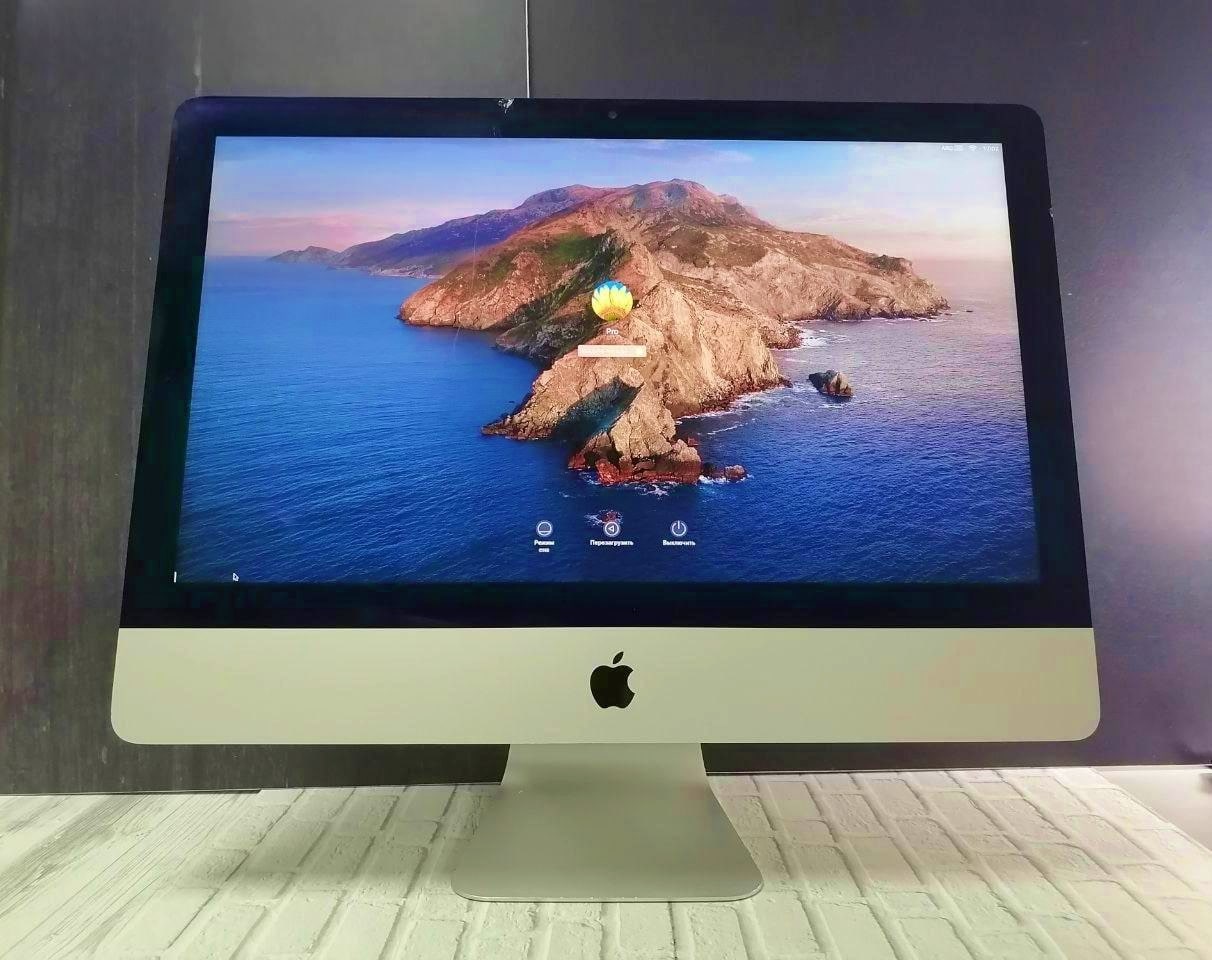 iMac 21.5" (Late 2013) (Core i5 2.7/8Gb/Iris Pro) (трещина на экране) - БУ  (мышь+клавиатура Genius)