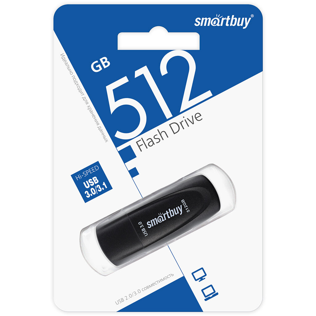 Флеш-накопитель USB 3.0 Smart Buy 512GB Twist  Dua (USB Type-C + USB Type-A)