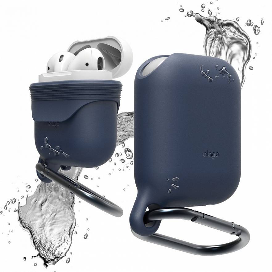 Чехол Elago Waterproof Hang Case для AirPods, синий