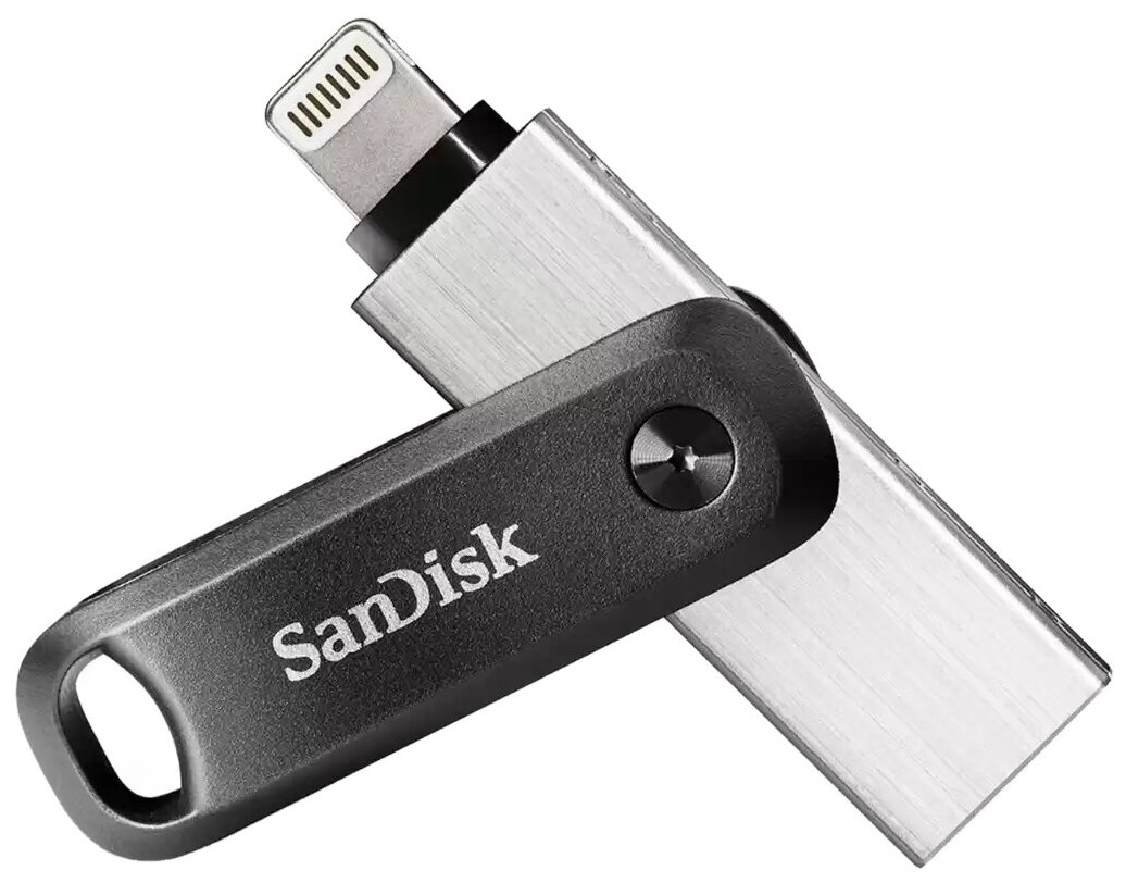 Флеш-накопитель USB 3.0 SanDisk 128GB Go iXpand  for iPhone and iPad (USB3.0/Lightning) Черный