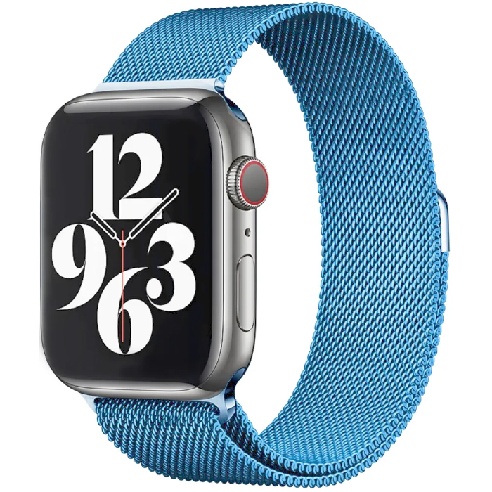 Ремешок Milanese для Apple Watch 38/40/41мм, голубой