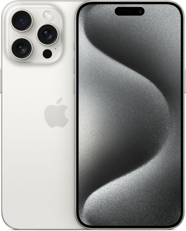 Смартфон Apple iPhone 15 Pro Max 256Gb White Titanium (1 sim + eSIM)