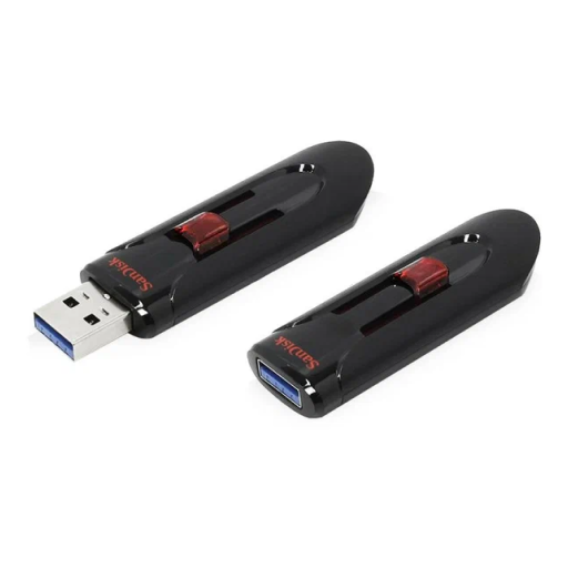 Флеш-накопитель USB 3.0 SanDisk 64GB Cruzer Glide чёрный