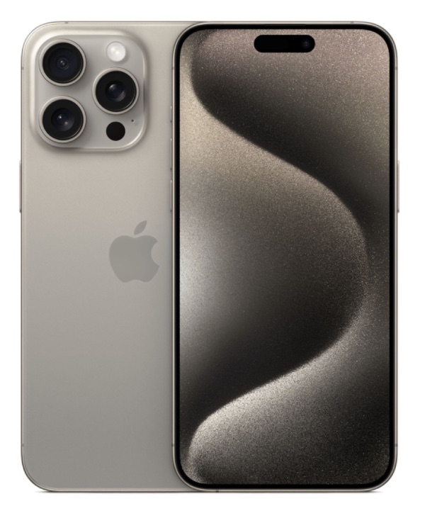 iPhone 15 Pro Max 256Gb Natural Titanium (1 sim + eSIM / 100% / Без коробки) - БУ . . .