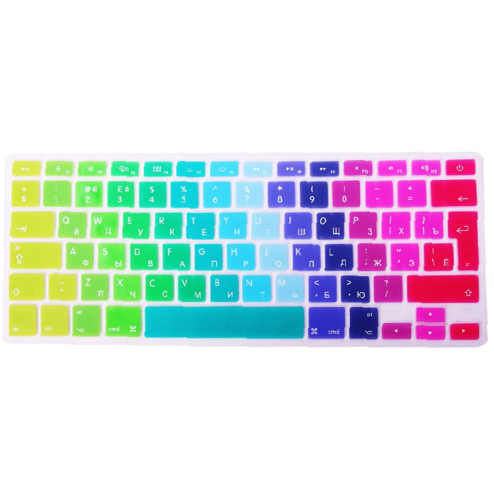 Накладка на клавиатуру для Macbook цветная