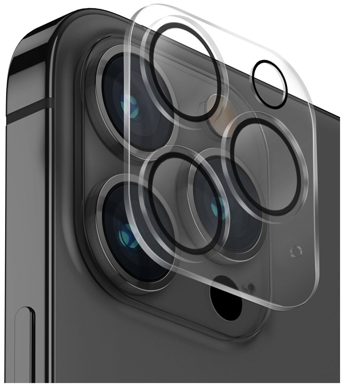 Защитное стекло на камеру Full Fit для iPhone 14 Pro\14 Pro Max Silver