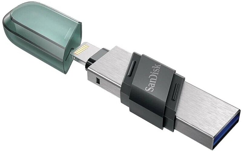 Флеш-накопитель USB Type-C 3.1 SanDisk 64GB Flip iXpand for iPhone and iPad (Lightning/iPhone/iPad/Mac/USB)