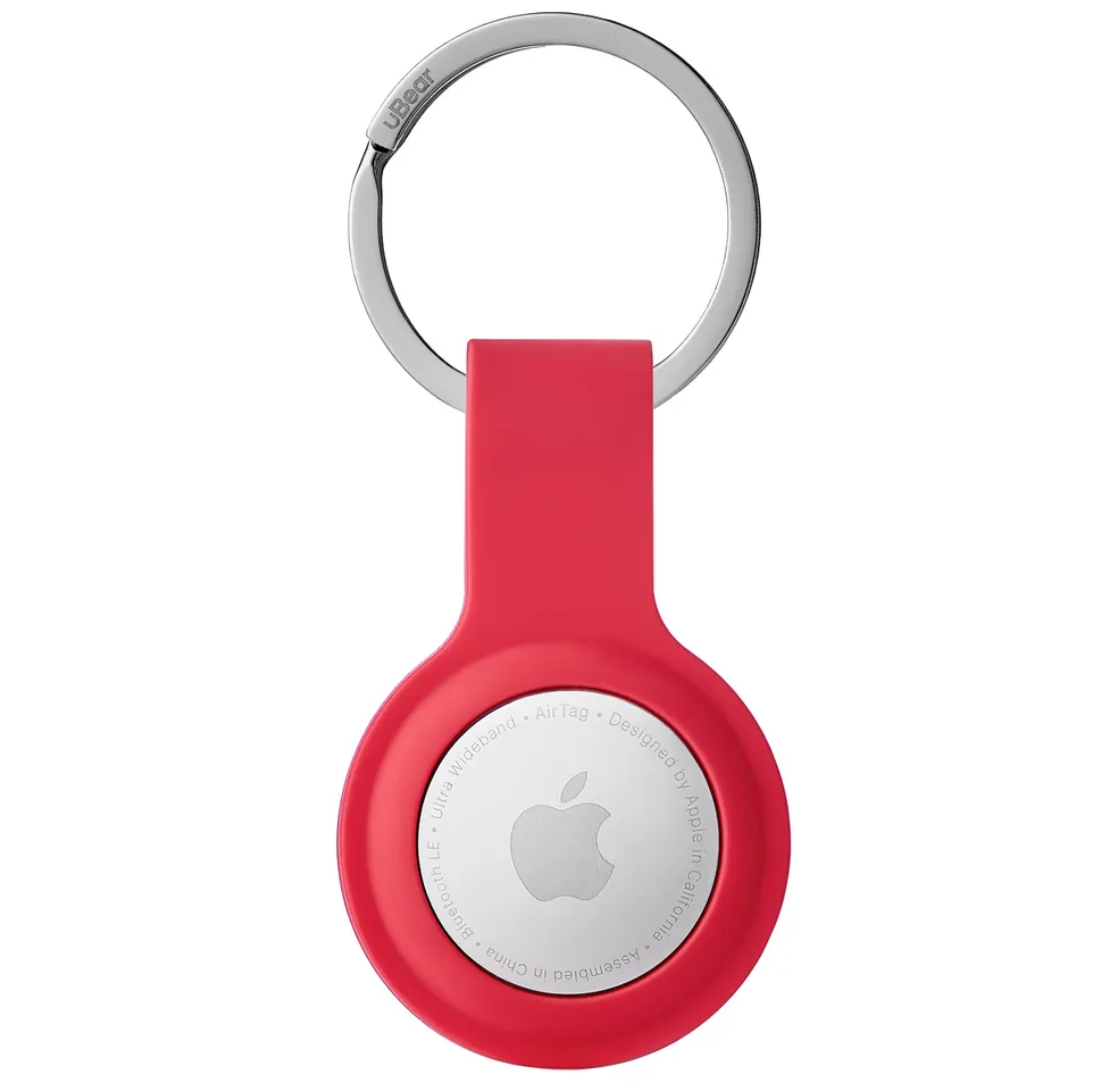 Брелок Ubear Touch Ring Case для AirTag с кольцом, красный
