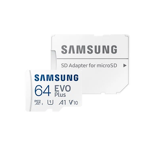 Карта памяти MicroSD 64GB Samsung Class 10 Evo Plus U1 (R/W 130 MB/s) + SD адаптер
