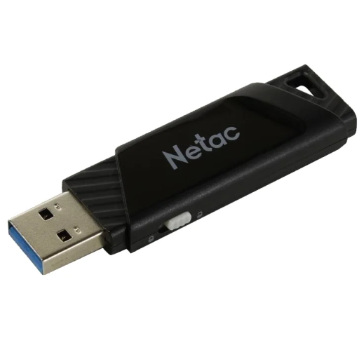 Флеш-накопитель USB 3.0 Netac 128GB U336 с аппаратной защитой от записи (защита от вирусов) чёрный