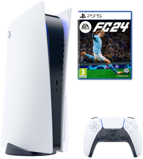 Игровая приставка Sony PlayStation 5  + игра ваучер EA Sports FC 24 (FIFA 24)