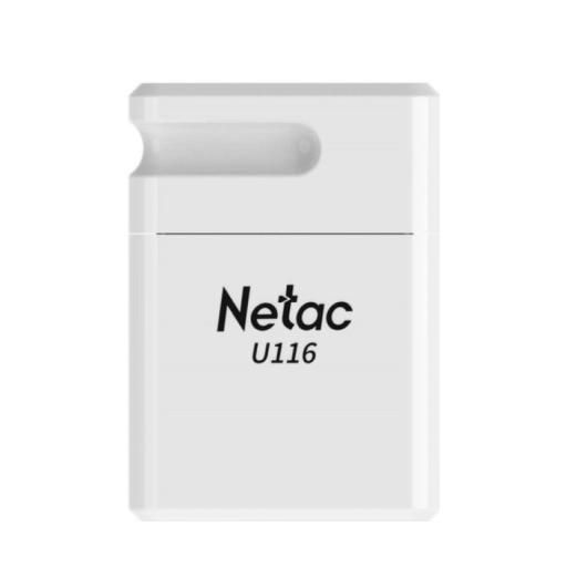 Флеш-накопитель USB Netac 64GB U116 mini белый