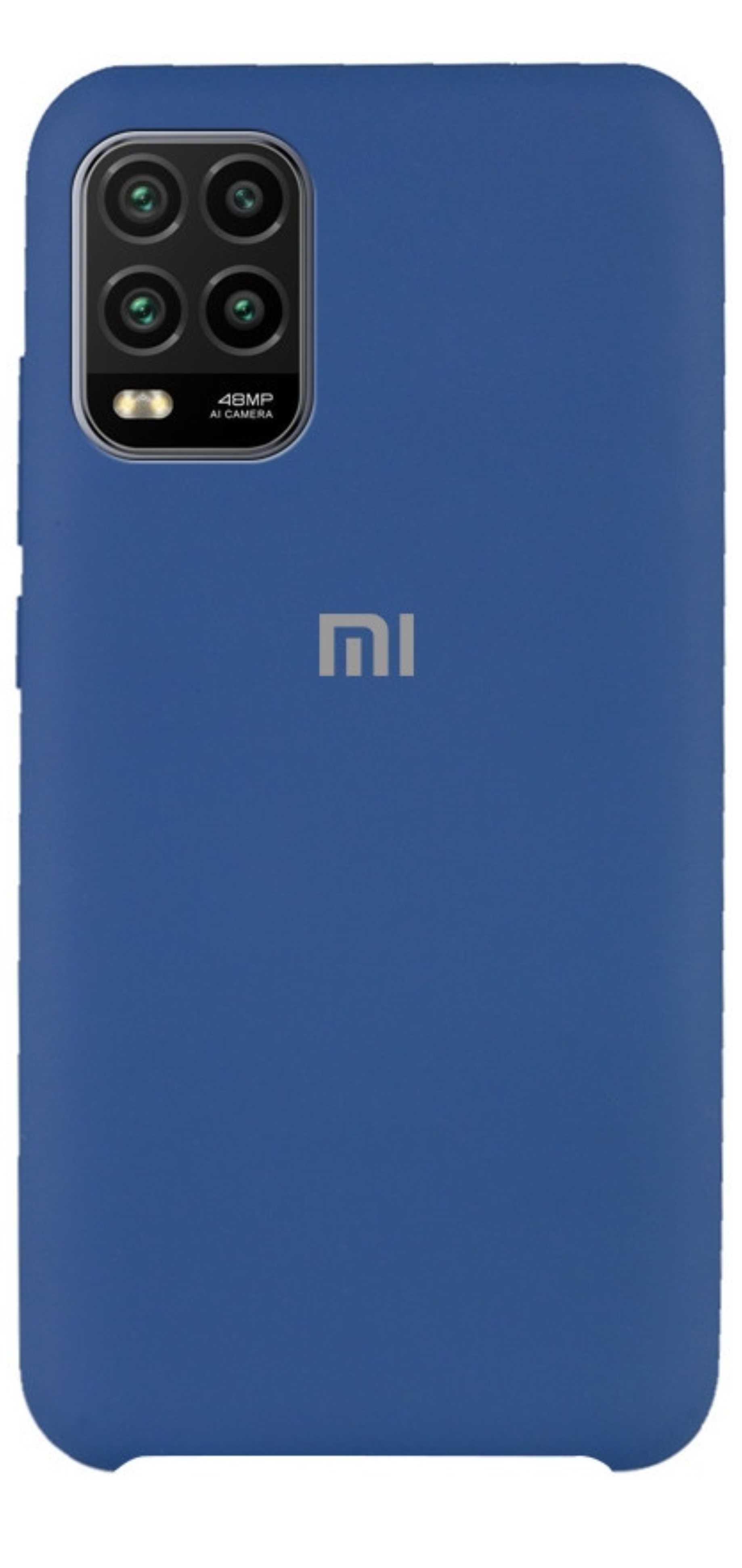 Чехол Silicone Cover для Xiaomi Mi10 Lite синий