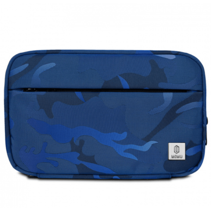Органайзер для аксессуаров WiWu Camou Travel pouch Blue