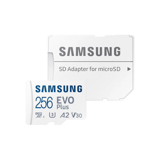 Карта памяти MicroSDXC Samsung 256GB Class 10 Evo Plus U1 (R/W 130 MB/s) + SD адаптер