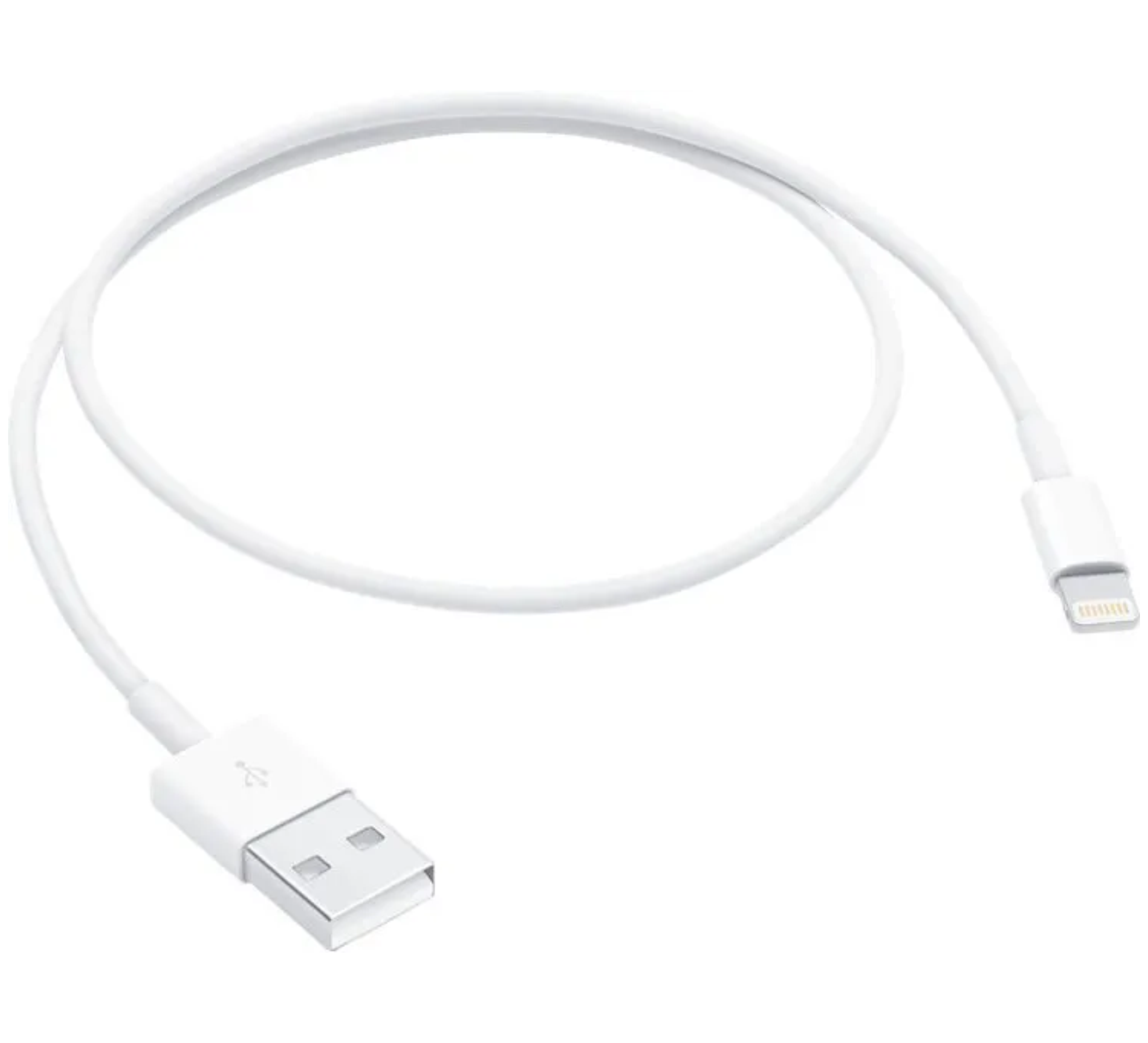Кабель Apple USB-A – Lightning, 0.5м, белый