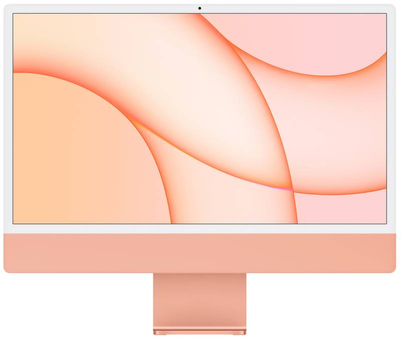 Моноблок Apple iMac 24" (2021) Retina 4,5K Z132000BKRU/A Orange (M1 8Core CPU, 8Core GPU/8Gb/256SSD) - витринный образец