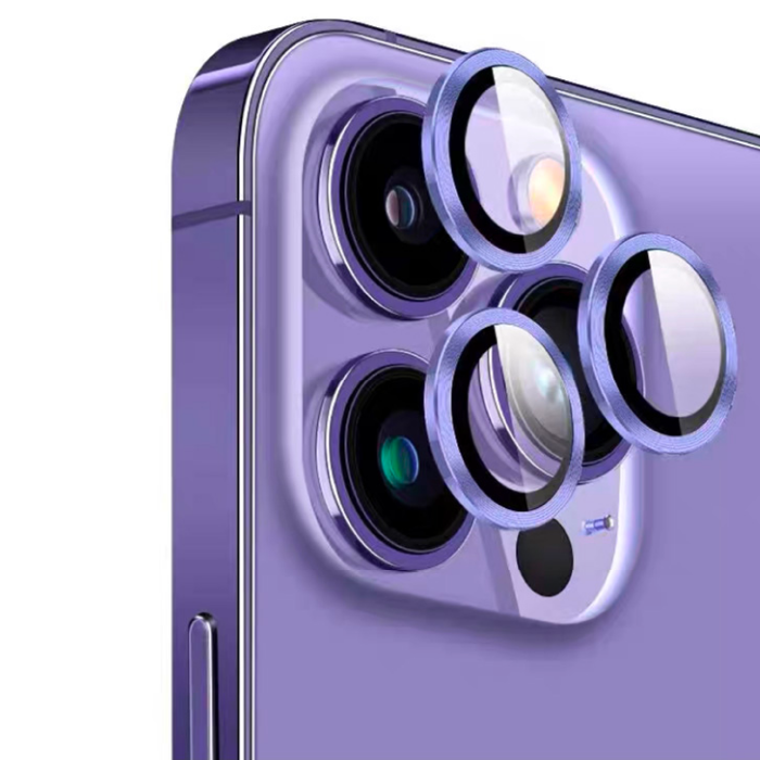 Защитное стекло на камеру Full Fit для iPhone 14 Pro\14 Pro Max Deep Purple