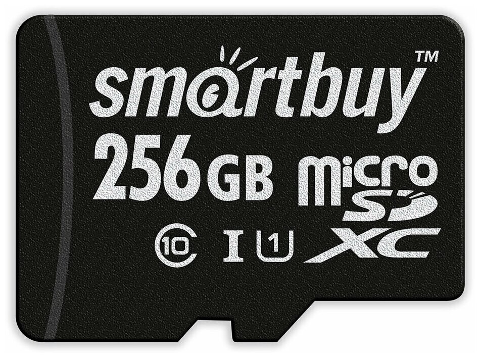 Карта памяти MicroSDXC  Smart Buy 256GB Class 10 UHS-I без адаптера