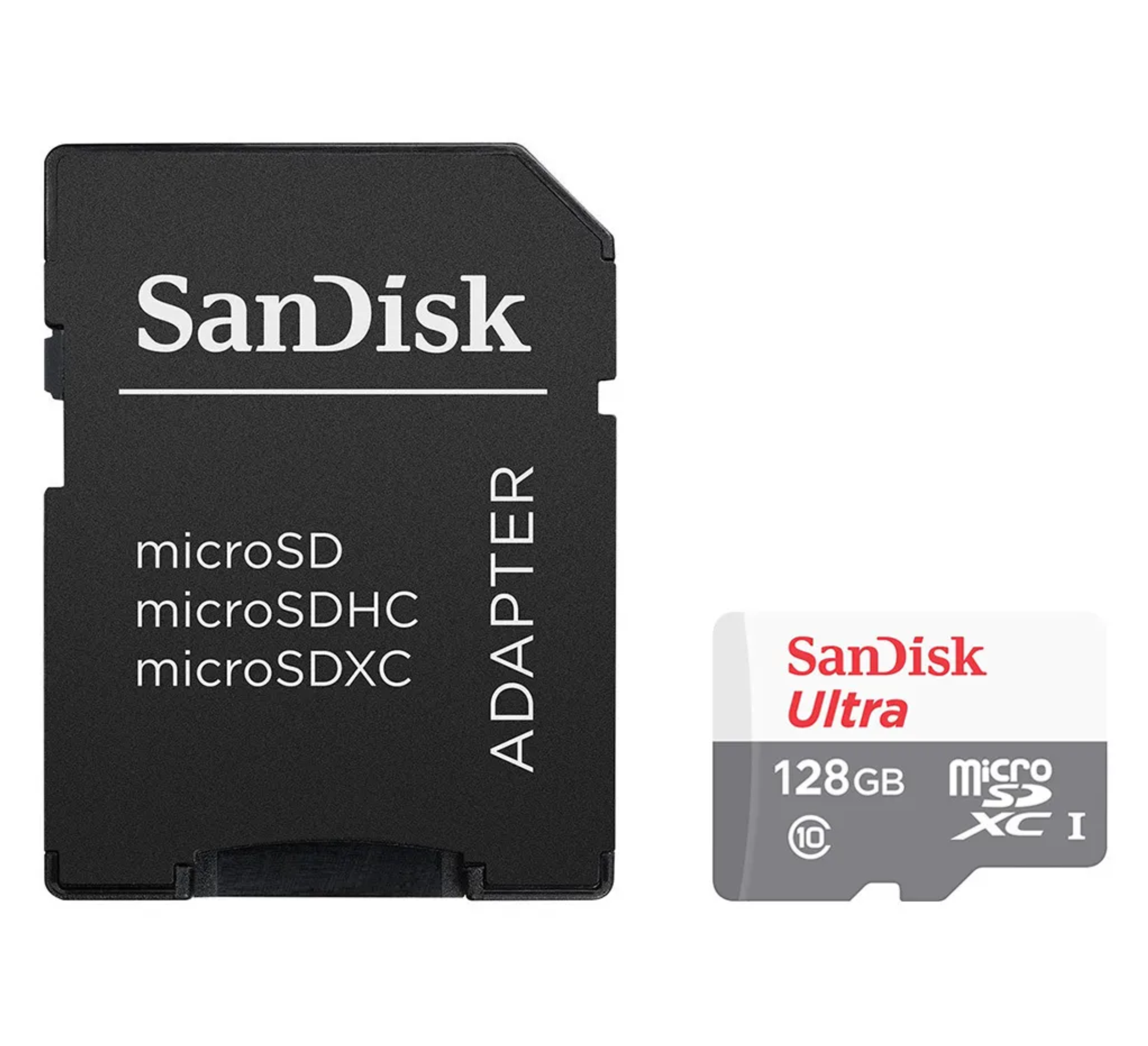 Карта памяти MicroSD 128GB SanDisk Class 10 Ultra Android (80 Mb/s) + SD адаптер