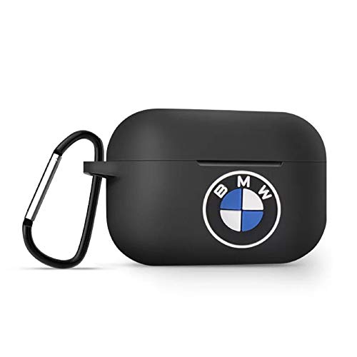 Чехол BMW для Airpods Pro 2 M-collection PU carbon Double metal logo Black