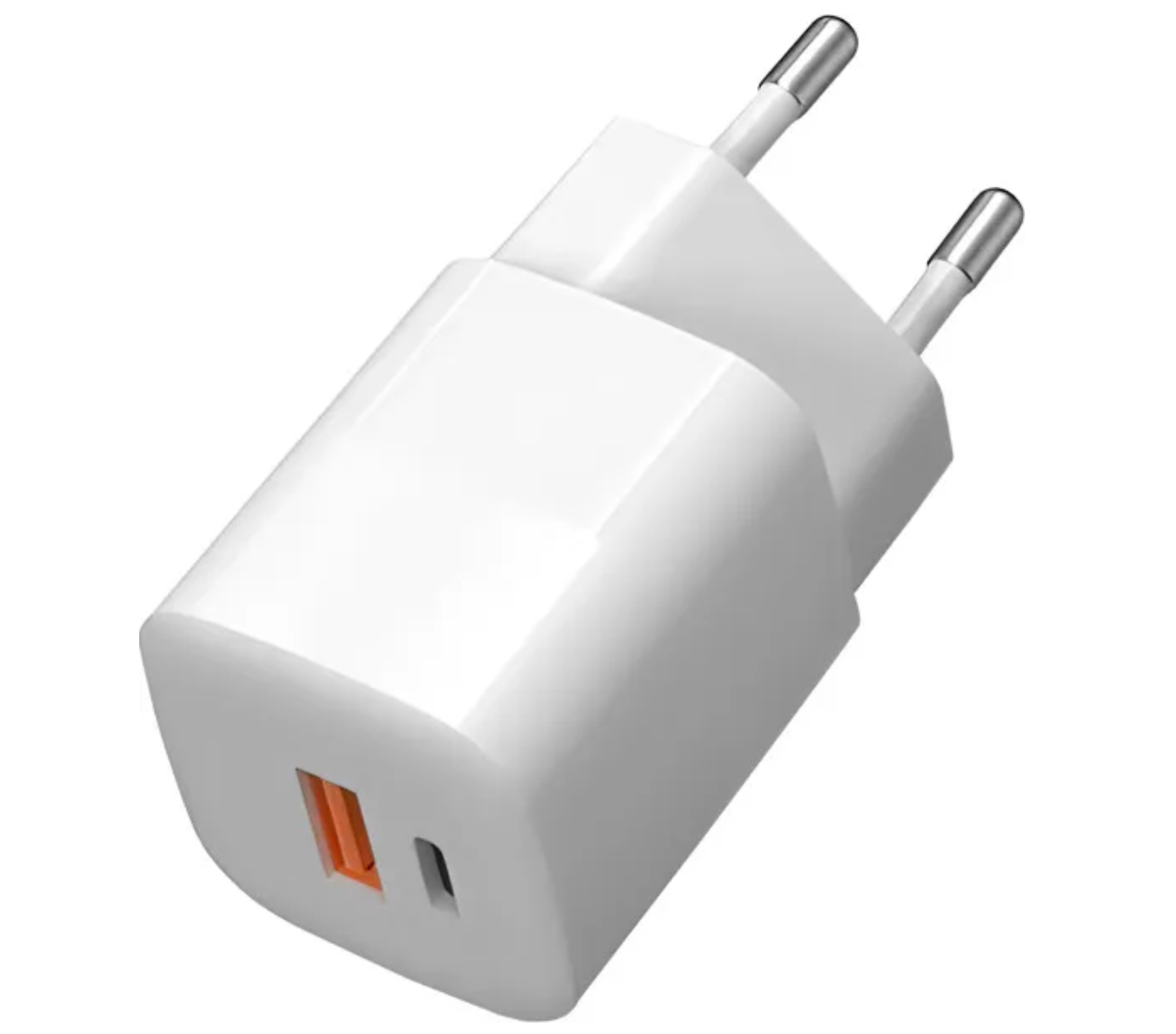 Сетевое зарядное устройство TFN nano, USB-A/USB-C, 33W, белый