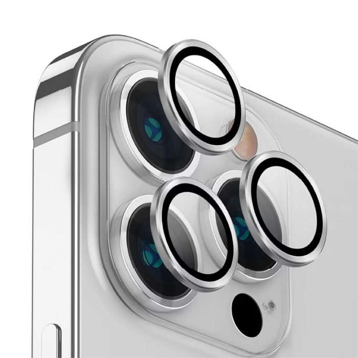 Защитное стекло Samos на камеру для iPhone 14 Pro\14 Pro Max Silver